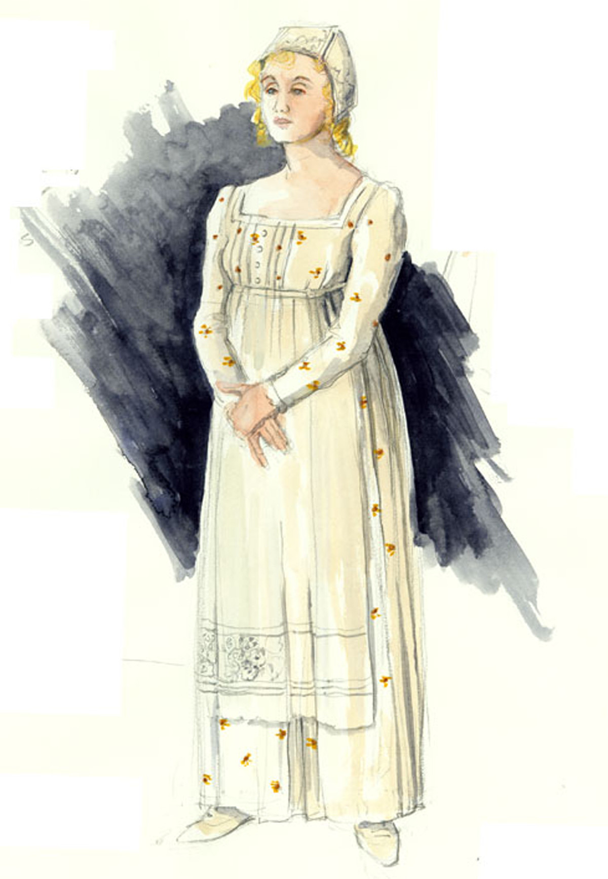 Solveig
                Costume renderings created by Alison Green for the 1999 performance at
                the  Frederic Wood Theatre, UBC.